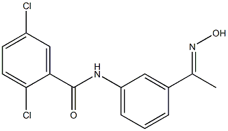 2,5-dichloro-N-{3-[1-(hydroxyimino)ethyl]phenyl}benzamide 结构式