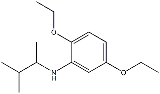 2,5-diethoxy-N-(3-methylbutan-2-yl)aniline 结构式