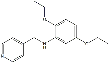 2,5-diethoxy-N-(pyridin-4-ylmethyl)aniline 结构式