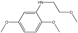 2,5-dimethoxy-N-(2-methoxyethyl)aniline 结构式