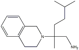 2,5-dimethyl-2-(1,2,3,4-tetrahydroisoquinolin-2-yl)hexan-1-amine 结构式