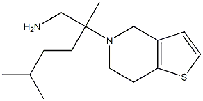 2,5-dimethyl-2-{4H,5H,6H,7H-thieno[3,2-c]pyridin-5-yl}hexan-1-amine 结构式