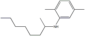 2,5-dimethyl-N-(octan-2-yl)aniline 结构式