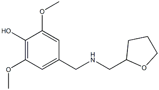 2,6-dimethoxy-4-{[(oxolan-2-ylmethyl)amino]methyl}phenol 结构式