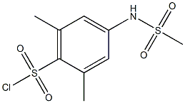 2,6-dimethyl-4-[(methylsulfonyl)amino]benzenesulfonyl chloride 结构式