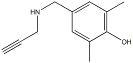 2,6-dimethyl-4-[(prop-2-yn-1-ylamino)methyl]phenol 结构式