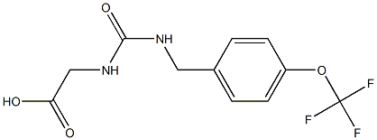 2-[({[4-(trifluoromethoxy)phenyl]methyl}carbamoyl)amino]acetic acid 结构式
