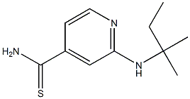 2-[(1,1-dimethylpropyl)amino]pyridine-4-carbothioamide 结构式