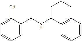 2-[(1,2,3,4-tetrahydronaphthalen-1-ylamino)methyl]phenol 结构式