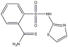 2-[(1,3-thiazol-2-ylamino)sulfonyl]benzenecarbothioamide 结构式