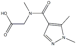 2-[(1,5-dimethyl-1H-pyrazol-4-yl)-N-methylformamido]acetic acid 结构式