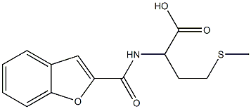 2-[(1-benzofuran-2-ylcarbonyl)amino]-4-(methylthio)butanoic acid 结构式