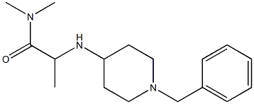 2-[(1-benzylpiperidin-4-yl)amino]-N,N-dimethylpropanamide 结构式