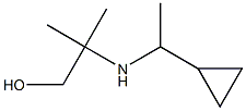 2-[(1-cyclopropylethyl)amino]-2-methylpropan-1-ol 结构式