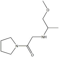 2-[(1-methoxypropan-2-yl)amino]-1-(pyrrolidin-1-yl)ethan-1-one 结构式