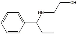 2-[(1-phenylpropyl)amino]ethan-1-ol 结构式