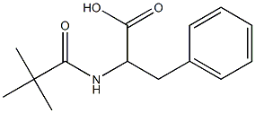 2-[(2,2-dimethylpropanoyl)amino]-3-phenylpropanoic acid 结构式