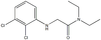 2-[(2,3-dichlorophenyl)amino]-N,N-diethylacetamide 结构式