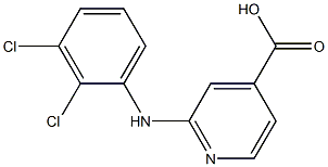 2-[(2,3-dichlorophenyl)amino]pyridine-4-carboxylic acid 结构式