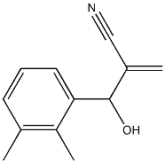 2-[(2,3-dimethylphenyl)(hydroxy)methyl]prop-2-enenitrile 结构式