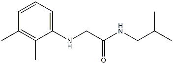 2-[(2,3-dimethylphenyl)amino]-N-(2-methylpropyl)acetamide 结构式