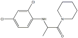 2-[(2,4-dichlorophenyl)amino]-1-(piperidin-1-yl)propan-1-one 结构式