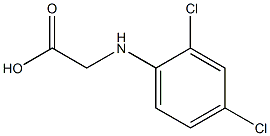 2-[(2,4-dichlorophenyl)amino]acetic acid 结构式