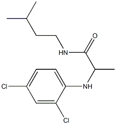2-[(2,4-dichlorophenyl)amino]-N-(3-methylbutyl)propanamide 结构式