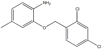 2-[(2,4-dichlorophenyl)methoxy]-4-methylaniline 结构式