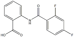 2-[(2,4-difluorobenzoyl)amino]benzoic acid 结构式
