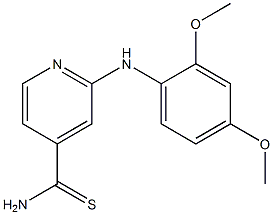 2-[(2,4-dimethoxyphenyl)amino]pyridine-4-carbothioamide 结构式