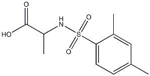 2-[(2,4-dimethylbenzene)sulfonamido]propanoic acid 结构式