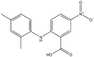 2-[(2,4-dimethylphenyl)amino]-5-nitrobenzoic acid 结构式