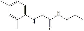 2-[(2,4-dimethylphenyl)amino]-N-propylacetamide 结构式