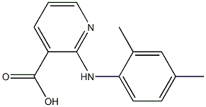 2-[(2,4-dimethylphenyl)amino]pyridine-3-carboxylic acid 结构式