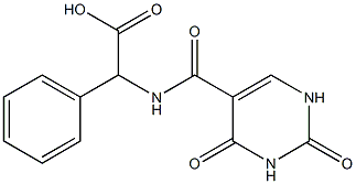 2-[(2,4-dioxo-1,2,3,4-tetrahydropyrimidin-5-yl)formamido]-2-phenylacetic acid 结构式