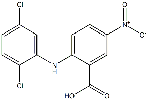 2-[(2,5-dichlorophenyl)amino]-5-nitrobenzoic acid 结构式