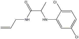 2-[(2,5-dichlorophenyl)amino]-N-(prop-2-en-1-yl)propanamide 结构式