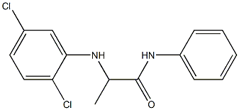 2-[(2,5-dichlorophenyl)amino]-N-phenylpropanamide 结构式