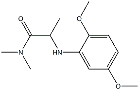 2-[(2,5-dimethoxyphenyl)amino]-N,N-dimethylpropanamide 结构式