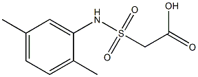 2-[(2,5-dimethylphenyl)sulfamoyl]acetic acid 结构式