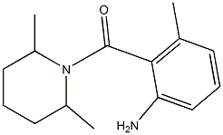 2-[(2,6-dimethylpiperidin-1-yl)carbonyl]-3-methylaniline 结构式