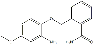 2-[(2-amino-4-methoxyphenoxy)methyl]benzamide 结构式