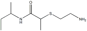 2-[(2-aminoethyl)sulfanyl]-N-(butan-2-yl)propanamide 结构式