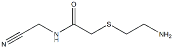 2-[(2-aminoethyl)thio]-N-(cyanomethyl)acetamide 结构式