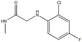 2-[(2-chloro-4-fluorophenyl)amino]-N-methylacetamide 结构式