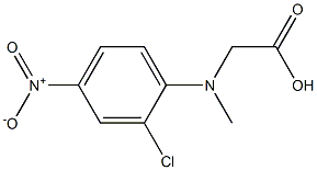 2-[(2-chloro-4-nitrophenyl)(methyl)amino]acetic acid 结构式