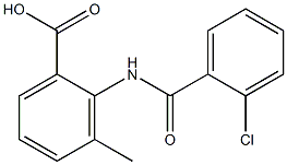 2-[(2-chlorobenzoyl)amino]-3-methylbenzoic acid 结构式