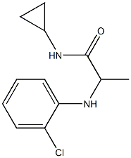 2-[(2-chlorophenyl)amino]-N-cyclopropylpropanamide 结构式