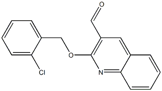 2-[(2-chlorophenyl)methoxy]quinoline-3-carbaldehyde 结构式